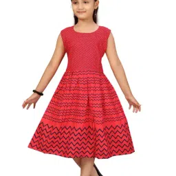 Aarika Kids Red Striped Dress-picture-45