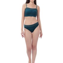 Soie Teal Full Coverage Bralette Bra image 4