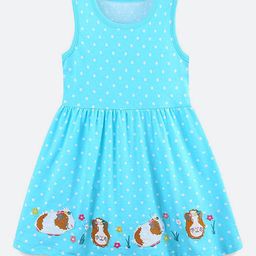 Oh Rare Polka Dot Print Fit & Flare Dress-image-51