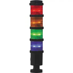 RS PRO Red/Green/Amber/Blue Signal Tower Lamp 4 Lights, 2205050-20