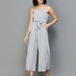 Ginger by Lifestyle Grey Pleated Jumpsuit-image-17