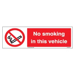 SUNSIGNS  No Smoking in this vehicle Signage Size 400x600 mm HP Print + Vinyl, SS0213-image-77