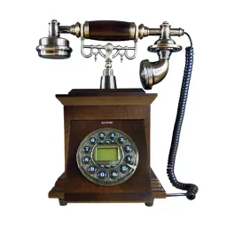 Alcatel T-2020 Antique Phone With Caller Id And Handsfree Function Brown-14