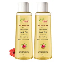 La Pink Set Of 2 8-in-1 Methi Dana Hair Oil With Bhringraj & Onion - 150 ml Each-picture-42