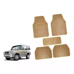 Auto Pearl CMBE148 Polyester Standard Mat for Nissan Sunny (Beige)-36