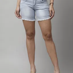KASSUALLY Women Denim Shorts-image-0