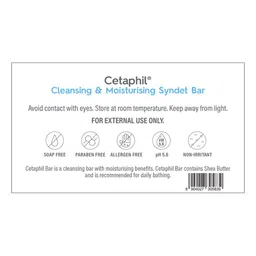 Cetaphil Set of 4 Cleansing & Moisturizing Syndet Bar with Shea Butter - 100 g each image 3