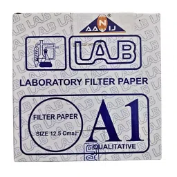 AANIJ Grade A1 Qualitative Filter Paper Sheets 125 mm, pack of 100 sheets image 1