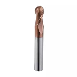 V3 VX3 Series Solid Carbide Ball Nose End Mill TISINOS 65 HRC 9 mm Dia 2 Flutes 75 mm Overall Length-image-90