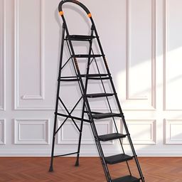 Parasnath Black 8-Step Foldable Portable & Anti-Slip StepLadder-16