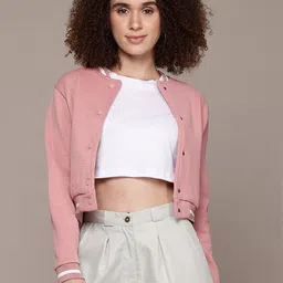 The Roadster Lifestyle Co. Crop Bomber Jacket-picture-36
