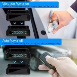 DHUNIKART 0-6 Bar Solar Tyre Pressure Monitoring System with 4 Internal Sensor, D260 image 5