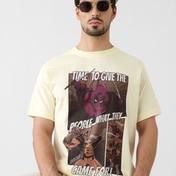 The Souled Store Men Graphic Printed Round Neck Cotton T-shirt-image-33
