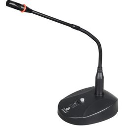 syskonics - empowered by innovation Syskonics Meeting Microphone/Table Gooseneck Wired Microphone System Table Mounted Corded Voice Condenser Mic with Pop Filter - XLR to 1/4'' Sound Cord C (Black) image 1