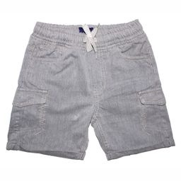 Kiddopanti Embroidered Denim Shorts - Grey-image-2