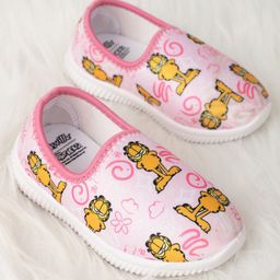 Kidsville Garfield Featuring Character Printed Slip On Shoes - Pink-image-95