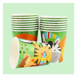 Party Anthem Disposable Jungle Animal Paper Cups - Pack of 20-93
