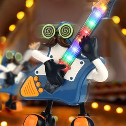 AKN TOYS Dancing Robot Toys - Light Up Musical Instrument Toys , Electric Kids Toys for Toys Holiday Gifts, Cute Robot Toys for Imagination and Rhythm -PACK OF 1 ( COLOR AND DESIGN MAY VARY)-19