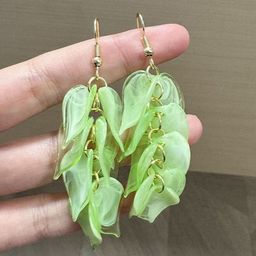 StyleCast x Revolte Leaf Shaped Drop Earrings-12