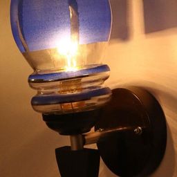 SOMIL Blue Glass Cylinder Wall Lamps-image-74