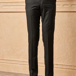 Tasva Men Regular fit Mid-Rise Trousers-image-35