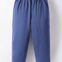 Tango Interlock Knit Full Length Lounge Pant With Fox Print - Royal Blue image 2