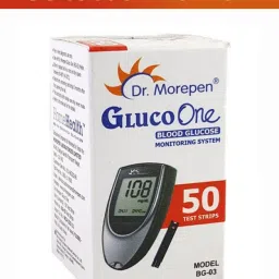 Dr. Morepen 75 strips 75 Glucometer Strips-83