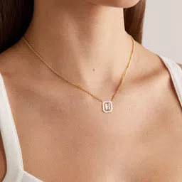 MINUTIAE Gold Plated Crystals Necklace-image-78