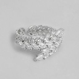 DressBerry Stone-Studded Adjustable Finger Ring-17