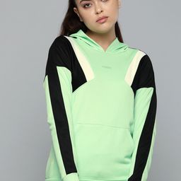 HRX by Hrithik Roshan Women Rapid-Dry Colourblocked Hooded Sweatshirt-image-19