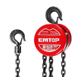 Emtop 1000 Kg (1 Ton) Lifting Capacity 3 m Single Chain Block, ECBK110-image-28