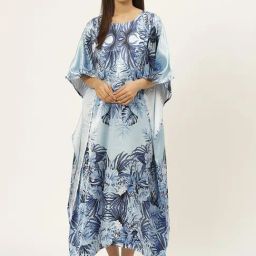 Prakrti Blue Printed Kaftan-image-45