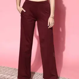 Sweet Dreams Brown Mid Rise Flared Trousers-image-69