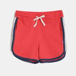 Dixcy Slimz Kids Poppy Red & Navy Cotton Striped Shorts-image-24