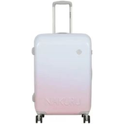 NAKURU Lakeview Expedition Blue & Pink Solid Hard Medium Trolley Bag -24 cm-image-8