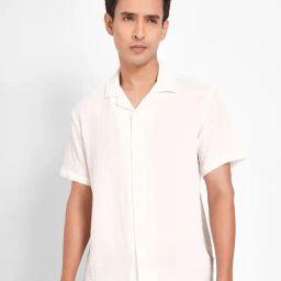 People By Pantaloons White Slim Fit Shirt-image-70
