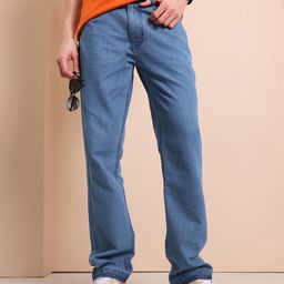 Mast & Harbour Men Bootcut Light Fade Cotton Jeans-image-52