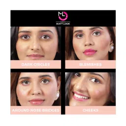 Matt Look Concealer/Anticernes Corrector Para Rostro SPF 20 Natural Beige - 3.5 gm image 5