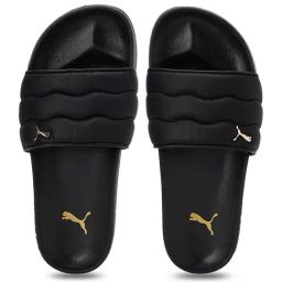 Puma Women's Leadcat 2.0 Puffy Black Slides-image-45