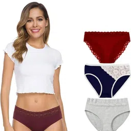 Nicsy Set of 3 Mid-Rise Hipster Briefs-picture-26