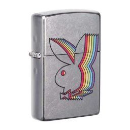 Zippo Silver Playboy Brass Pocket Lighter-image-2