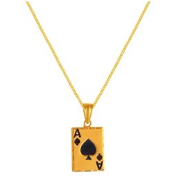 P.C. Chandra Jewellers 22k Yellow Gold Ace-card Pendant-image-91