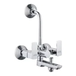 PLATO Kutex 3 in 1 Wall Mixer Brass Chrome Finish Silver, KX-015-image-89