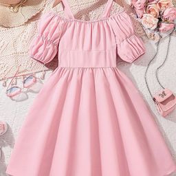 StyleCast x Revolte Women Shoulder Straps Puff Sleeves Layered Fit & Flare Dress-image-72