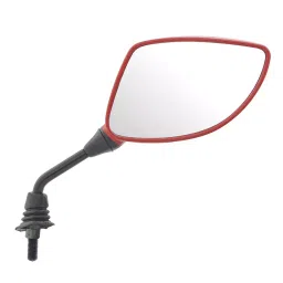 Uno Minda Shatterproof Glass Rear View Mirror - Right Hand for Hero Pleasure New Model (RV-5020R-SRED)-13