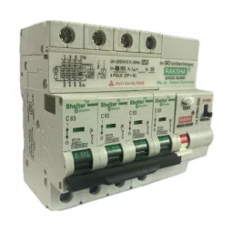 Shelter R06 FPE + B 63 A 100 mA Four Pole White ELCB + MCB, R06-2P 63-100-picture-3