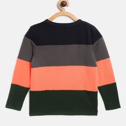 Cherry Crumble Boys Colourblocked Round Neck Short Sleeves T-shirt-image-59
