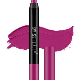 SWISS BEAUTY Non Transfer Matte Crayon Lipstick Plum Pick - 3.5 gm-57
