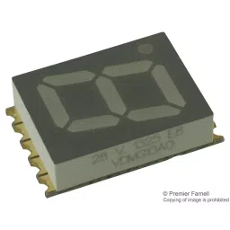 Vishay DISPLAY, SEVEN SEGMENT, 10MM, GREEN, VDMG10A0-8