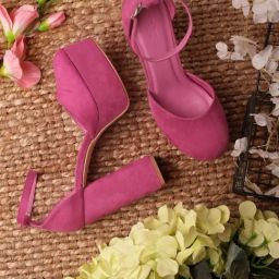 Truffle Collection Women's Fuschia Ankle Strap Sandals-image-38